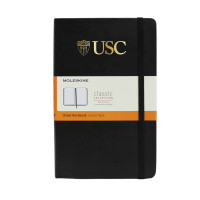 USC Trojans Black Shield Large HC Ruled Moleskine Notebook